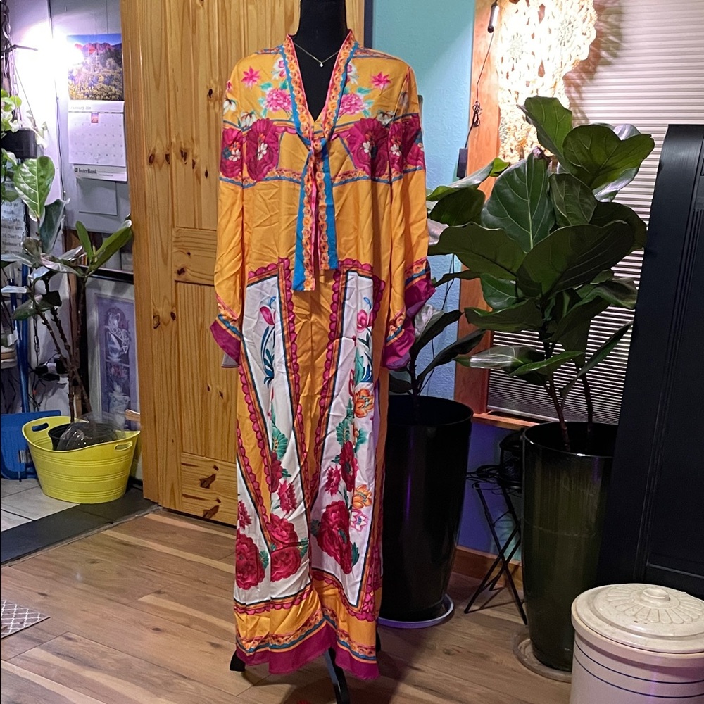 Floral Multicolor Maxi Dress